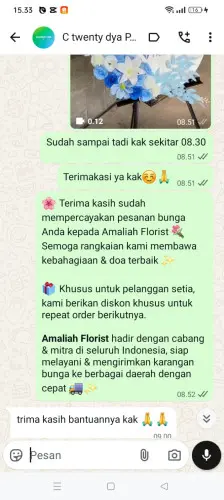 Testimonial Standing Flower situbondo