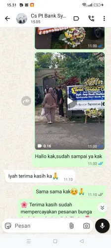 Testimonial Papan Bunga situbondo